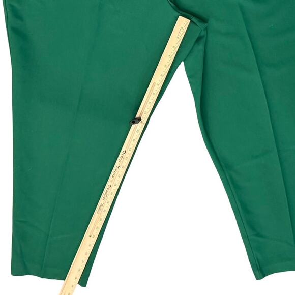 Eloquii Hunter Green Stretch Slacks Trousers Tapered Leg size 28 NEW Tags - Picture 3 of 9